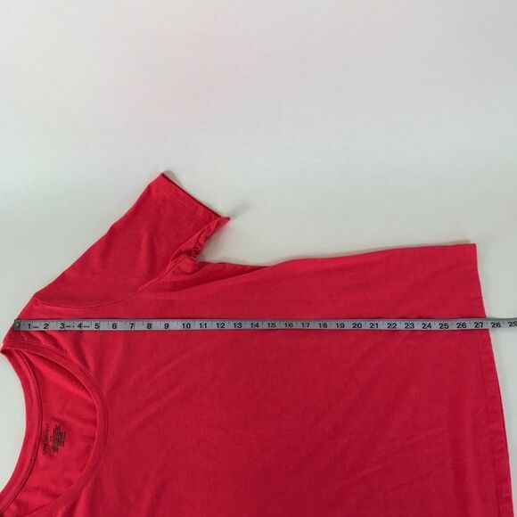 Lane Bryant Scoop Neck Knit Tee Women's Plus 14/16 Pink Short Sleeve Stretch - Picture 7 of 8